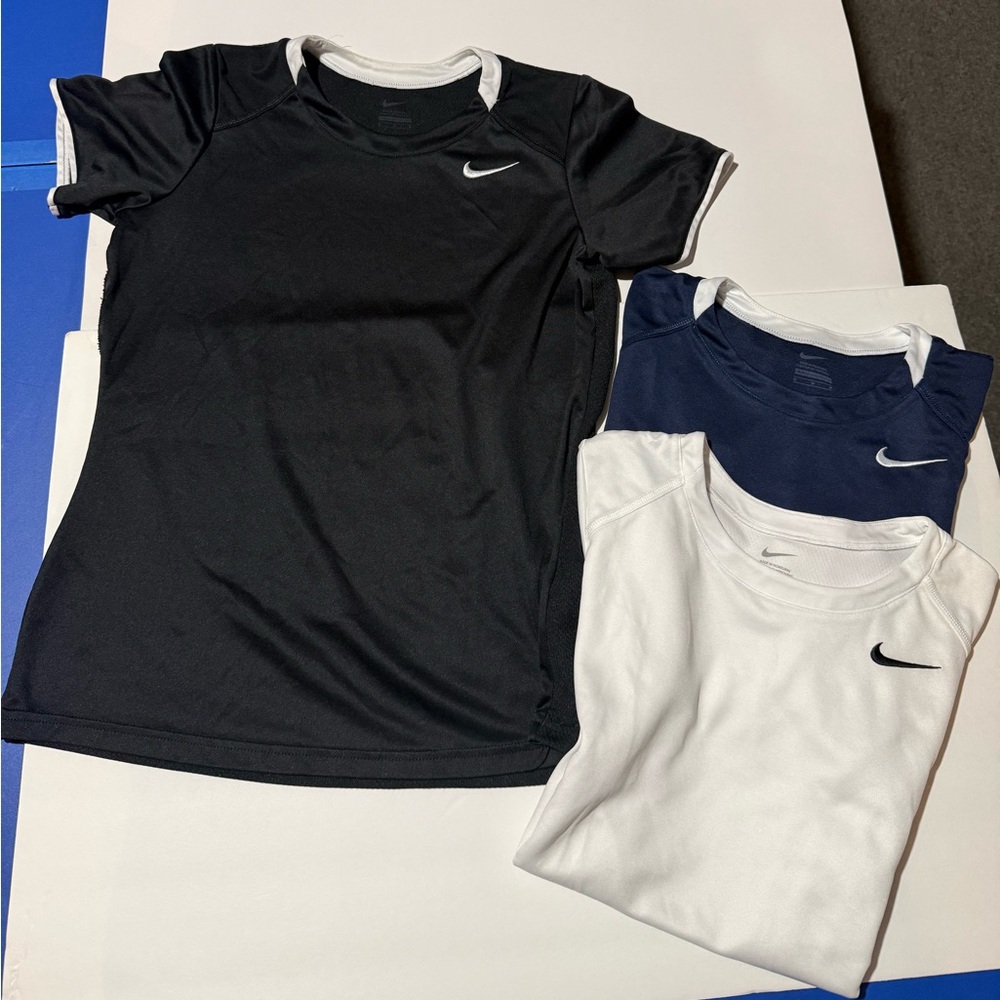 Nike Women’s Black, Navy, and White Tees